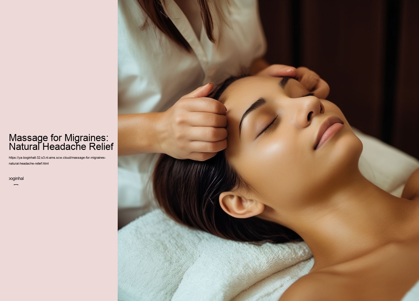 Massage for Migraines: Natural Headache Relief